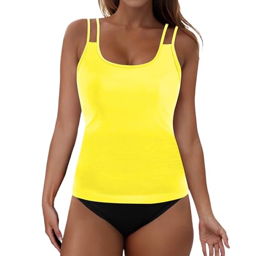 MOKBAY Bikinis Damen Curvy Mit Körbchen Rot Triangel Bikini Zweiteiliger Sommer Y2k Bademoden Für Damen Große Größen Surf High Waist Bademode XXL von MOKBAY