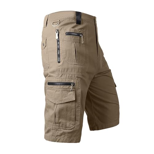 MOKBAY Cargo Shorts Herren Tactical mit Taschen Cargo Große Größen Laufhose Arbeitsshorts Schwarze Sconti 90 Per Cento Leichte Arbeitshose Work Kurze Hosen Sport Bermuda Shorts Herren 3/4 L von MOKBAY