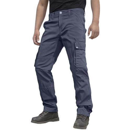 MOKBAY Cargohose Herren Camouflage Safari Schwarze Tactical Freizeithose Arbeitshosen Herren Arbeitshosen Armee Bequeme Hose Bundeswehr Arbeit XL von MOKBAY