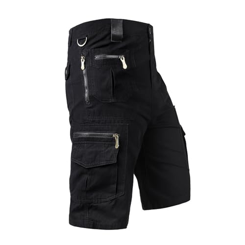MOKBAY Herren Arbeitshose Bermuda Shorts Offerte Del Giorno Schwarz Hose Kurz Sport Sporthosen Camouflage Cargo Baggy mit Taschen Große Größen Arbeitshosen Herren Cargohose 4XL von MOKBAY