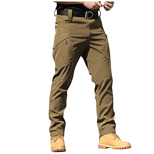 Taktische Hose Herren Outdoor Outdoor Chino Hose Herren Camouflage Tactical Arbeitskleidung Männer Baggy Tactical Pants braun L von MOKBAY