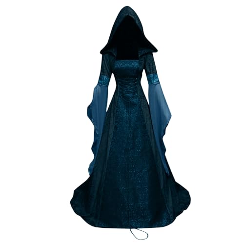 Victorian Dress Große Größen Kostüm Damen Mittelalter Mittelalter Cosplay Renaissance Halloween Kostüm Damen Kostüme Schwarz Kleid Kleider Gothic Black Gothic Dress L von MOKBAY