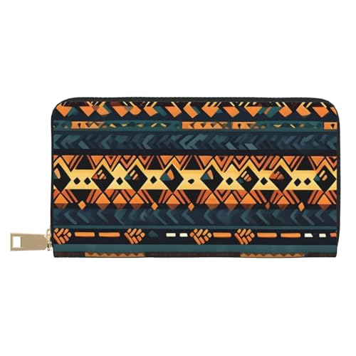 MOKESHN African Tribal Ethnic Texture Leather Wallet Unisex Long Wallet Business Zipper Multiple Card Slots Large Capacity Fashion Casual Wallet White One Size MOKESHN African Tribal Ethnic Texture Leather Wallet Unisex Long Wallet Business Zipper Multiple Card Slots Large Capacity Fashion Casual Wallet White One Size von MOKESHN