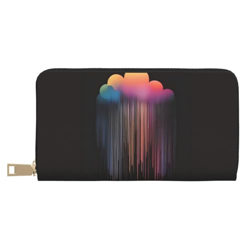 MOKESHN Bunte Regenbogen-Regenleder-Geldbörse, Unisex, lange Geldbörse, Business-Reißverschluss, mehrere Kartenfächer, großes Fassungsvermögen, modisch, lässig, Geldbörse MOKESHN Bunte Regenbogen-Regenleder-Geldbörse, Unisex, lange Geldbörse, Business-Reißverschluss, mehrere Kartenfächer, großes Fassungsvermögen, modisch, lässig, Geldbörse von MOKESHN