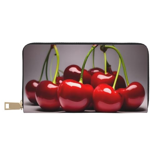 MOKESHN Chilean Cherries Leder Geldbörse Unisex Lange Geldbörse Business Reißverschluss Mehrere Kartenfächer Große Kapazität Mode Lässige Brieftasche MOKESHN Chilean Cherries Leder Geldbörse Unisex Lange Geldbörse Business Reißverschluss Mehrere Kartenfächer Große Kapazität Mode Lässige Brieftasche von MOKESHN