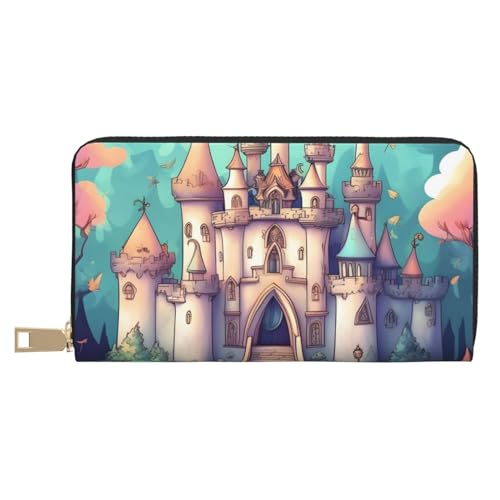 MOKESHN Classical Castle Leder Geldbörse Unisex Lange Geldbörse Business Reißverschluss Mehrere Kartenfächer Große Kapazität Mode Casual Wallet Weiß Einheitsgröße MOKESHN Classical Castle Leder Geldbörse Unisex Lange Geldbörse Business Reißverschluss Mehrere Kartenfächer Große Kapazität Mode Casual Wallet Weiß Einheitsgröße von MOKESHN