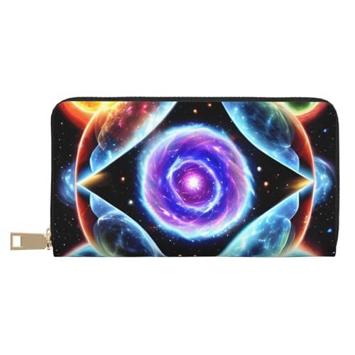 MOKESHN Cosmic Stars Leder Geldbörse Unisex Lange Geldbörse Business Reißverschluss Mehrere Kartenfächer Große Kapazität Mode Casual Wallet Weiß MOKESHN Cosmic Stars Leder Geldbörse Unisex Lange Geldbörse Business Reißverschluss Mehrere Kartenfächer Große Kapazität Mode Casual Wallet Weiß von MOKESHN