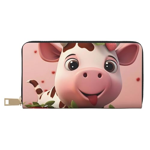 MOKESHN Cows and Strawberries Leather Wallet Unisex Long Wallet Business Zipper Multiple Card Slots Large Capacity Fashion Casual Wallet White One Size MOKESHN Cows and Strawberries Leather Wallet Unisex Long Wallet Business Zipper Multiple Card Slots Large Capacity Fashion Casual Wallet White One Size von MOKESHN