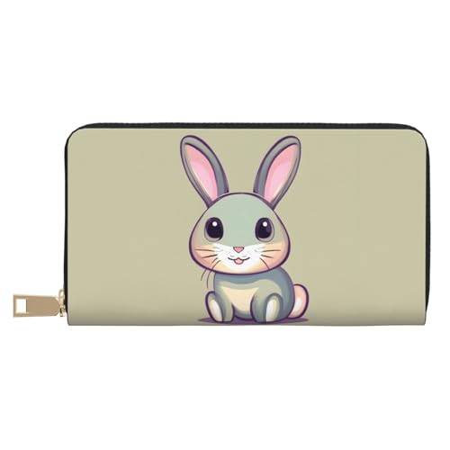 MOKESHN Cute Little Bunny Leder Geldbörse Unisex Lange Geldbörse Business Reißverschluss Mehrere Kartenfächer Große Kapazität Mode Casual Wallet Weiß Einheitsgröße MOKESHN Cute Little Bunny Leder Geldbörse Unisex Lange Geldbörse Business Reißverschluss Mehrere Kartenfächer Große Kapazität Mode Casual Wallet Weiß Einheitsgröße von MOKESHN