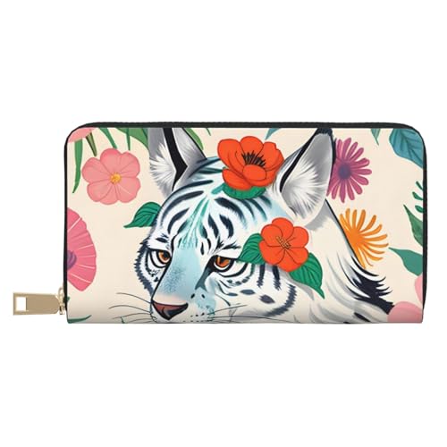 MOKESHN Cute White Tiger Leather Wallet Unisex Long Wallet Business Zipper Multiple Card Slots Large Capacity Fashion Casual Wallet White One Size MOKESHN Cute White Tiger Leather Wallet Unisex Long Wallet Business Zipper Multiple Card Slots Large Capacity Fashion Casual Wallet White One Size von MOKESHN