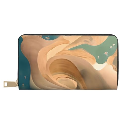 MOKESHN Dunhuang Mystery Leder Geldbörse Unisex Lange Geldbörse Business Reißverschluss Mehrere Kartenfächer Große Kapazität Mode Lässige Brieftasche Weiß MOKESHN Dunhuang Mystery Leder Geldbörse Unisex Lange Geldbörse Business Reißverschluss Mehrere Kartenfächer Große Kapazität Mode Lässige Brieftasche Weiß von MOKESHN