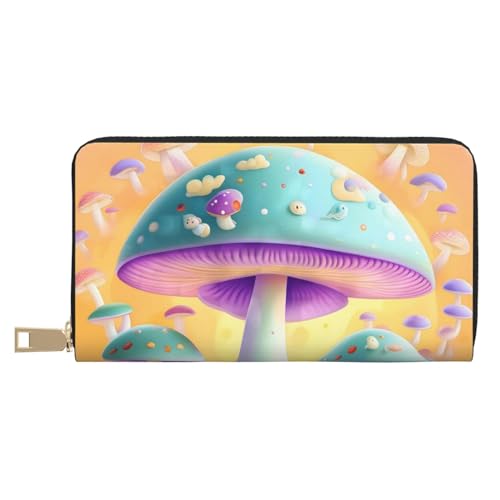 MOKESHN Fantasy Pilz Leder Geldbörse Unisex Lange Geldbörse Business Reißverschluss Mehrere Kartenfächer Große Kapazität Mode Casual Wallet Weiß MOKESHN Fantasy Pilz Leder Geldbörse Unisex Lange Geldbörse Business Reißverschluss Mehrere Kartenfächer Große Kapazität Mode Casual Wallet Weiß von MOKESHN