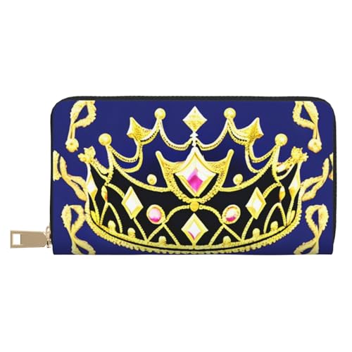 MOKESHN Fantasy Tiara Leder Geldbörse Unisex Lange Geldbörse Business Reißverschluss Mehrere Kartenfächer Große Kapazität Mode Casual Wallet Weiß MOKESHN Fantasy Tiara Leder Geldbörse Unisex Lange Geldbörse Business Reißverschluss Mehrere Kartenfächer Große Kapazität Mode Casual Wallet Weiß von MOKESHN