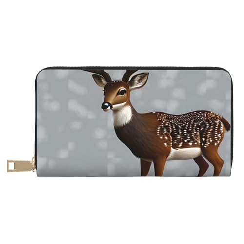 MOKESHN Graue Pflaume Hirsch Leder Geldbörse Unisex Lange Geldbörse Business Reißverschluss Mehrere Kartenfächer Große Kapazität Mode Casual Wallet Weiß Einheitsgröße MOKESHN Graue Pflaume Hirsch Leder Geldbörse Unisex Lange Geldbörse Business Reißverschluss Mehrere Kartenfächer Große Kapazität Mode Casual Wallet Weiß Einheitsgröße von MOKESHN