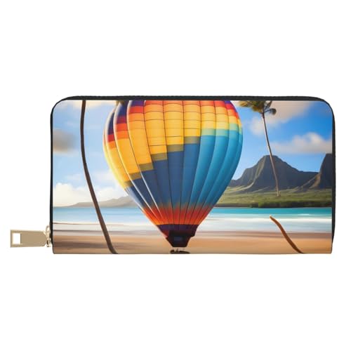 MOKESHN Hawaii Heißluftballon Leder Geldbörse Unisex Lange Geldbörse Business Reißverschluss Mehrere Kartenfächer Große Kapazität Mode Lässige Brieftasche MOKESHN Hawaii Heißluftballon Leder Geldbörse Unisex Lange Geldbörse Business Reißverschluss Mehrere Kartenfächer Große Kapazität Mode Lässige Brieftasche von MOKESHN