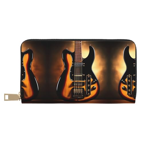 MOKESHN Instrumental Guitar Leather Wallet Unisex Long Wallet Business Zipper Multiple Card Slots Large Capacity Fashion Casual Wallet MOKESHN Instrumental Guitar Leather Wallet Unisex Long Wallet Business Zipper Multiple Card Slots Large Capacity Fashion Casual Wallet von MOKESHN
