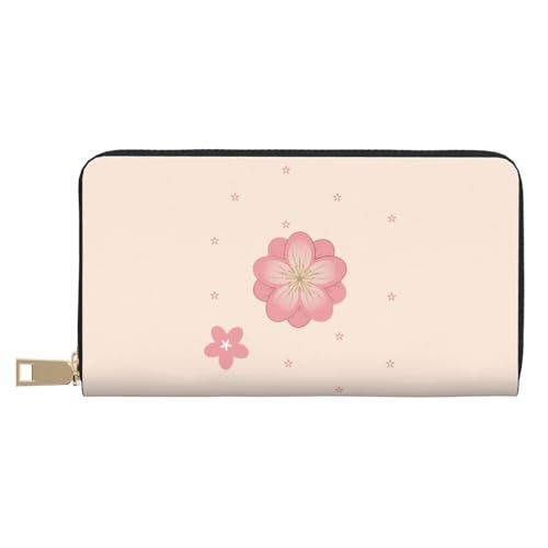 MOKESHN Little Pink Cherry Blossoms Leder Geldbörse Unisex Lange Geldbörse Business Reißverschluss Mehrere Kartenfächer Große Kapazität Mode Casual Wallet Weiß One Size MOKESHN Little Pink Cherry Blossoms Leder Geldbörse Unisex Lange Geldbörse Business Reißverschluss Mehrere Kartenfächer Große Kapazität Mode Casual Wallet Weiß One Size von MOKESHN