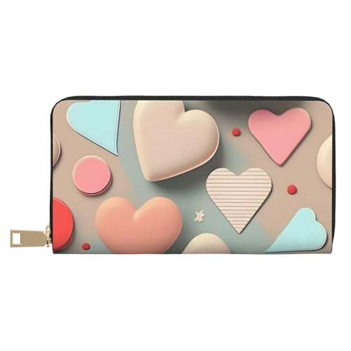 MOKESHN Love Pattern Leder Geldbörse Unisex Lange Geldbörse Business Reißverschluss Mehrere Kartenfächer Große Kapazität Mode Casual Wallet Weiß Einheitsgröße MOKESHN Love Pattern Leder Geldbörse Unisex Lange Geldbörse Business Reißverschluss Mehrere Kartenfächer Große Kapazität Mode Casual Wallet Weiß Einheitsgröße von MOKESHN