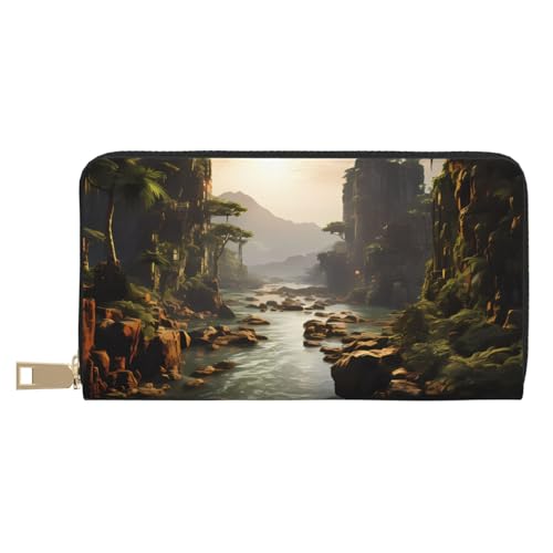 MOKESHN Mountains And Rivers Ledergeldbörse Unisex Lange Geldbörse Business Reißverschluss Mehrere Kartenfächer Große Kapazität Mode Casual Wallet Weiß Einheitsgröße MOKESHN Mountains And Rivers Ledergeldbörse Unisex Lange Geldbörse Business Reißverschluss Mehrere Kartenfächer Große Kapazität Mode Casual Wallet Weiß Einheitsgröße von MOKESHN