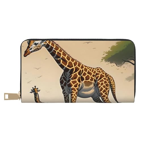 MOKESHN Mutter und Kind Giraffe Leder Geldbörse Unisex Lange Geldbörse Business Reißverschluss Mehrere Kartenfächer Große Kapazität Mode Casual Wallet Weiß Einheitsgröße MOKESHN Mutter und Kind Giraffe Leder Geldbörse Unisex Lange Geldbörse Business Reißverschluss Mehrere Kartenfächer Große Kapazität Mode Casual Wallet Weiß Einheitsgröße von MOKESHN