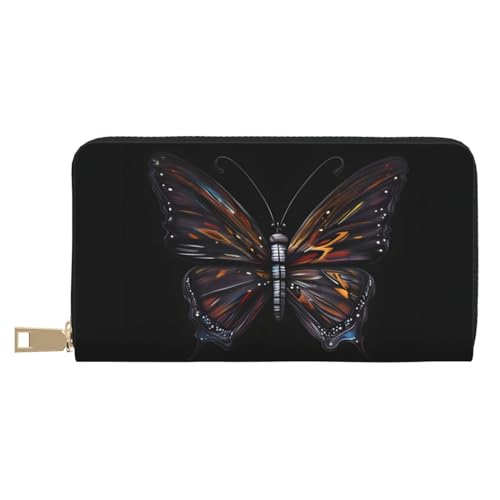 MOKESHN Mystery Butterfly Leder Geldbörse Unisex Lange Geldbörse Business Reißverschluss Mehrere Kartenfächer Große Kapazität Mode Lässige Brieftasche MOKESHN Mystery Butterfly Leder Geldbörse Unisex Lange Geldbörse Business Reißverschluss Mehrere Kartenfächer Große Kapazität Mode Lässige Brieftasche von MOKESHN
