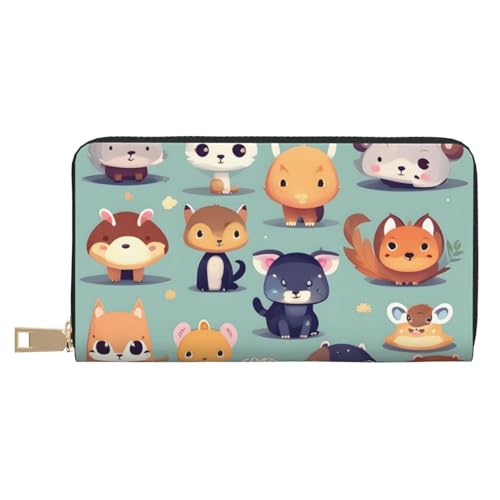 MOKESHN Niedliche kleine Tiere Leder Geldbörse Unisex Lange Geldbörse Business Reißverschluss Mehrere Kartenfächer Große Kapazität Mode Casual Wallet Weiß Einheitsgröße MOKESHN Niedliche kleine Tiere Leder Geldbörse Unisex Lange Geldbörse Business Reißverschluss Mehrere Kartenfächer Große Kapazität Mode Casual Wallet Weiß Einheitsgröße von MOKESHN