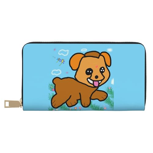 MOKESHN Running Cartoon Hund Leder Geldbörse Unisex Lange Geldbörse Business Reißverschluss Mehrere Kartenfächer Große Kapazität Mode Casual Wallet Weiß MOKESHN Running Cartoon Hund Leder Geldbörse Unisex Lange Geldbörse Business Reißverschluss Mehrere Kartenfächer Große Kapazität Mode Casual Wallet Weiß von MOKESHN