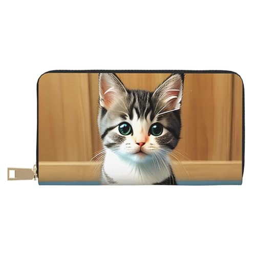 MOKESHN Schlafzimmer Kätzchen Leder Geldbörse Unisex Lange Geldbörse Business Reißverschluss Mehrere Kartenfächer Große Kapazität Mode Lässige Brieftasche Weiß MOKESHN Schlafzimmer Kätzchen Leder Geldbörse Unisex Lange Geldbörse Business Reißverschluss Mehrere Kartenfächer Große Kapazität Mode Lässige Brieftasche Weiß von MOKESHN