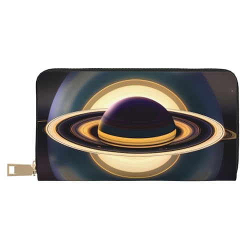 MOKESHN Schöne Saturn Leder Geldbörse Unisex Lange Geldbörse Business Reißverschluss Mehrere Kartenfächer Große Kapazität Mode Lässige Brieftasche MOKESHN Schöne Saturn Leder Geldbörse Unisex Lange Geldbörse Business Reißverschluss Mehrere Kartenfächer Große Kapazität Mode Lässige Brieftasche von MOKESHN