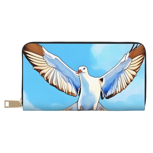 MOKESHN Seagulls In Flight Leder Geldbörse Unisex Lange Geldbörse Business Reißverschluss Mehrere Kartenfächer Große Kapazität Mode Casual Wallet Weiß MOKESHN Seagulls In Flight Leder Geldbörse Unisex Lange Geldbörse Business Reißverschluss Mehrere Kartenfächer Große Kapazität Mode Casual Wallet Weiß von MOKESHN