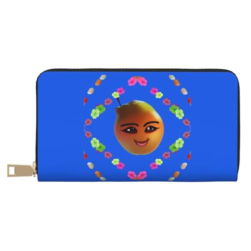 MOKESHN Smiley Gelbe Birne Leder Geldbörse Unisex Lange Geldbörse Business Reißverschluss Mehrere Kartenfächer Große Kapazität Mode Casual Wallet Weiß One Size MOKESHN Smiley Gelbe Birne Leder Geldbörse Unisex Lange Geldbörse Business Reißverschluss Mehrere Kartenfächer Große Kapazität Mode Casual Wallet Weiß One Size von MOKESHN
