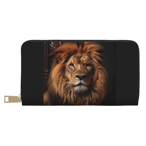 MOKESHN The Lion'S Gaze Ledergeldbörse, Unisex, lang, Business-Reißverschluss, mehrere Kartenfächer, große Kapazität, modisch, lässig, Geldbörse, Weiß, Einheitsgröße MOKESHN The Lion'S Gaze Ledergeldbörse, Unisex, lang, Business-Reißverschluss, mehrere Kartenfächer, große Kapazität, modisch, lässig, Geldbörse, Weiß, Einheitsgröße von MOKESHN