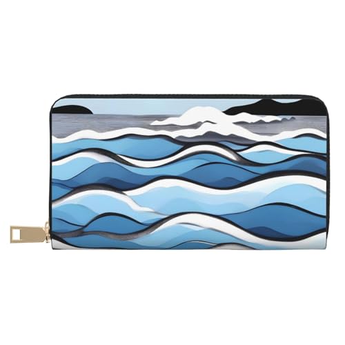 MOKESHN Waves Lapping At The Rocks Ledergeldbörse Unisex Lange Geldbörse Business Reißverschluss Mehrere Kartenfächer Große Kapazität Mode Casual Wallet Weiß Einheitsgröße MOKESHN Waves Lapping At The Rocks Ledergeldbörse Unisex Lange Geldbörse Business Reißverschluss Mehrere Kartenfächer Große Kapazität Mode Casual Wallet Weiß Einheitsgröße von MOKESHN