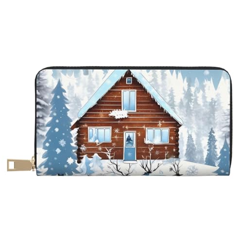 MOKESHN Winter Rehkitz Leder Geldbörse Unisex Lange Geldbörse Business Reißverschluss Mehrere Kartenfächer Große Kapazität Mode Lässige Brieftasche Weiß Einheitsgröße MOKESHN Winter Rehkitz Leder Geldbörse Unisex Lange Geldbörse Business Reißverschluss Mehrere Kartenfächer Große Kapazität Mode Lässige Brieftasche Weiß Einheitsgröße von MOKESHN