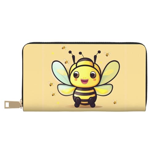 MOKESHN Yellow Bee Leder Geldbörse Unisex Lange Geldbörse Business Reißverschluss Mehrere Kartenfächer Große Kapazität Mode Lässige Brieftasche MOKESHN Yellow Bee Leder Geldbörse Unisex Lange Geldbörse Business Reißverschluss Mehrere Kartenfächer Große Kapazität Mode Lässige Brieftasche von MOKESHN