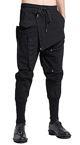 MOKEWEN Herren Jogger Cargo Techwear Streetwear Knöchel Casual Haremshose mit Tasche, Kr007, XX-Large MOKEWEN Herren Jogger Cargo Techwear Streetwear Knöchel Casual Haremshose mit Tasche, Kr007, XX-Large von MOKEWEN