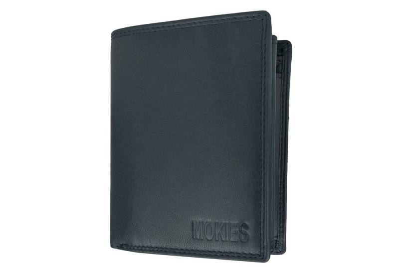 MOKIES Geldbörse Herren Portemonnaie G306 (hochformat), 100% Echt-Leder von MOKIES