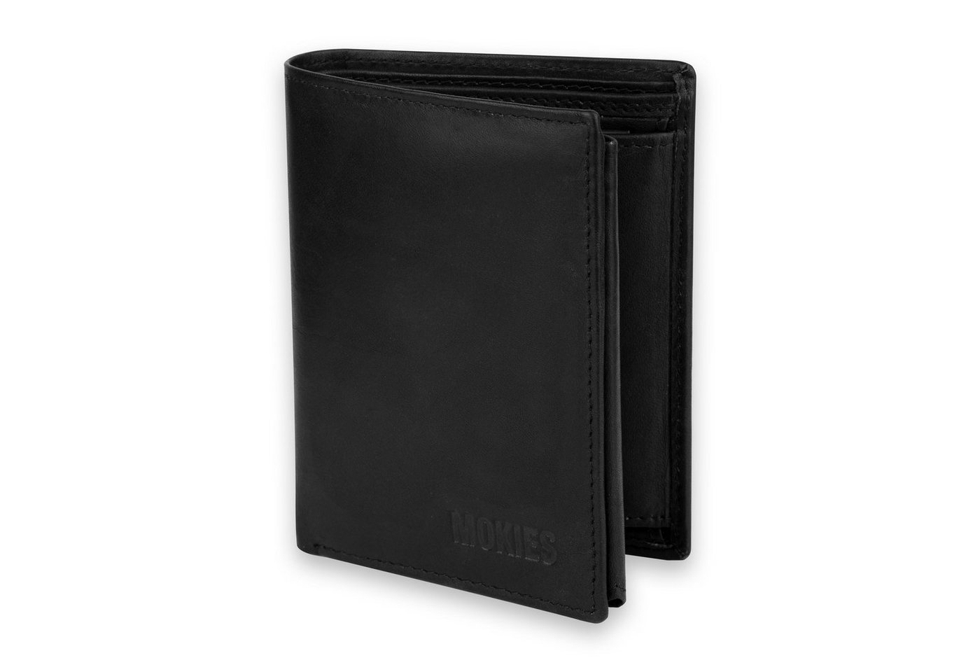 MOKIES Geldbörse Herren Portemonnaie G306 (hochformat), 100% Echt-Leder von MOKIES