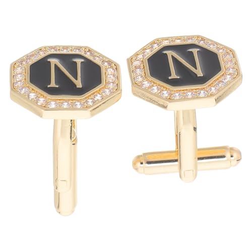 MOKKHNB 1 Paar Kreative Buchstabendesigns mit Funkelnden Strasssteinen für Anzüge Accessoires für Hochzeiten Geschäftstreffen und Gesellschaftliche Anlässe von MOKKHNB