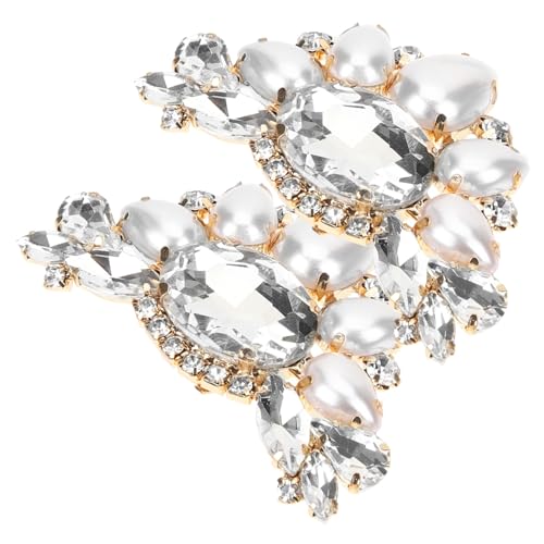 MOKKHNB 1 Paar Schuhclips Abnehmbare Schuhschnallen Dekorative Blumen Accessoires für Damen Schuhschmuck für Hochzeiten und Feiern von MOKKHNB