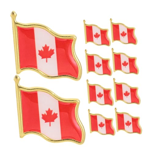MOKKHNB 10stücke Flagge-anstecknadel Emaille Metall Nationalabzeichen Landesflagge Anstecknadeln Für Männer Und Frauen Hüte Krawatten Kleidung Rucksäcke von MOKKHNB