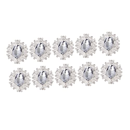 MOKKHNB 10stücke Diy Strass Legierung Schmuck Ornamente Handgemachte Brosche Decor Kleidung Dekorationen Für Mädchen Selbermachen Ohrringe Halsketten von MOKKHNB