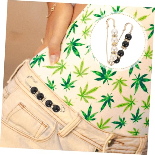 MOKKHNB 11 Stück Teiliges Perlen broschen Sicherheitsnadeln Dekorative Taillen Hosenbund clip Verstellbare Bundfixierung für Damenkleidung und Röcke Langlebige Modeschmucknadeln aus von MOKKHNB