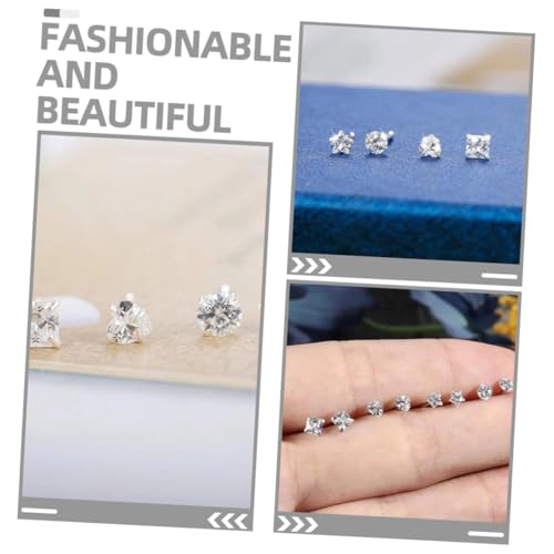 MOKKHNB 12 Stück Teiliges Förmiges Nasenpiercing aus Edelstahl mit Funkelnden Zirkonia Nasenringen Modisch und Vielseitig für Damen für Stilvolle Nasenpiercings und Verschiedene Anlässe von MOKKHNB