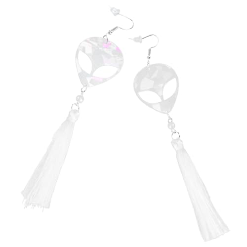 MOKKHNB 1Paar Alien Ohrringe mit Langen Quasten Einzigartiger Ohr Schmuck für Damen für Besondere Anlässe Kreative Design für Lässige oder Formale Looks MOKKHNB 1Paar Alien Ohrringe mit Langen Quasten Einzigartiger Ohr Schmuck für Damen für Besondere Anlässe Kreative Design für Lässige oder Formale Looks von MOKKHNB