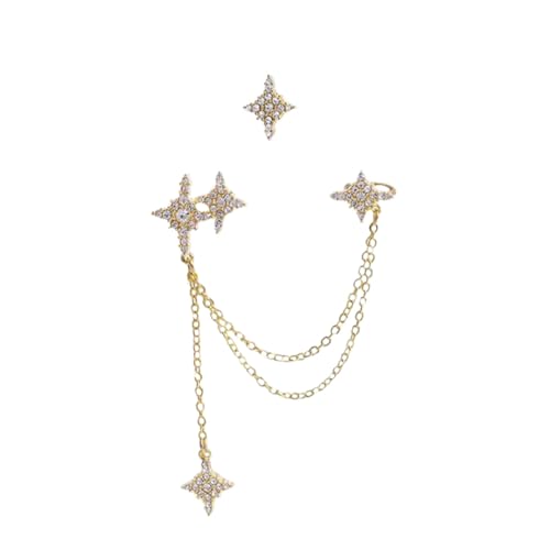 MOKKHNB Silber Nadel Asymmetrische Ohrringe Mit Zirkonia Sternen Trendige Ohrhänger Für Damen Lange Quastenohrringe Für Besondere Anlässe Und Alltag MOKKHNB Silber Nadel Asymmetrische Ohrringe Mit Zirkonia Sternen Trendige Ohrhänger Für Damen Lange Quastenohrringe Für Besondere Anlässe Und Alltag von MOKKHNB