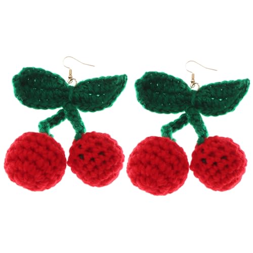 MOKKHNB 1Paar Kreative Kirschohrringe für Frauen Handgemachte Leichte Ohrringe im Cherry Design Modisches Accessoire für Besondere Anlässe MOKKHNB 1Paar Kreative Kirschohrringe für Frauen Handgemachte Leichte Ohrringe im Cherry Design Modisches Accessoire für Besondere Anlässe von MOKKHNB