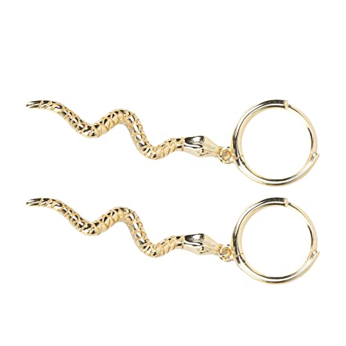 MOKKHNB Kreative Schlangenohrringe Silberne Ohrhänger Dekorativer Ohrschmuck Ohrhänger Für Damen Und Mädchen von MOKKHNB