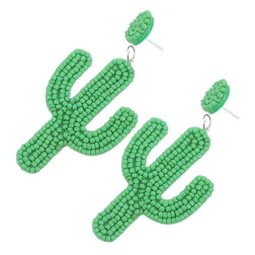 MOKKHNB Perlen Kaktus Ohrringe Für Frauen Kreative Ohrschmuck Mode Baumeln Ohr Hautfreundlich Schmuck Für Alltag Und Anlässe von MOKKHNB