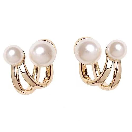 MOKKHNB Perlen Ohrclips für Damen Clip Ohrringe Ohrloch Modischer Perlenschmuck für Besondere Anlässe MOKKHNB Perlen Ohrclips für Damen Clip Ohrringe Ohrloch Modischer Perlenschmuck für Besondere Anlässe von MOKKHNB